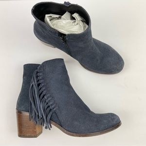 Kenneth Cole Suede Fringe Booties